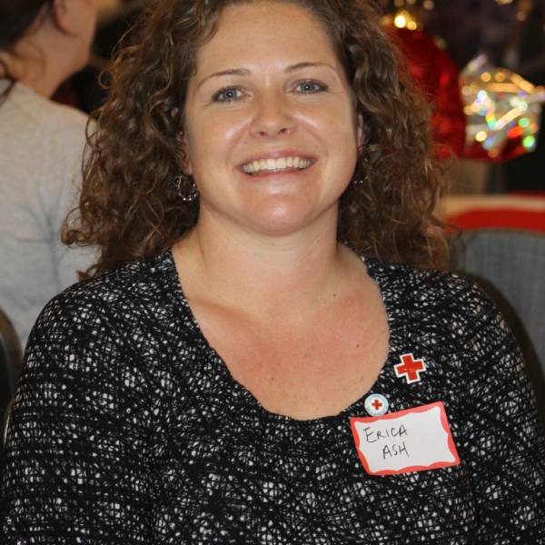 Erica at Red Cross Volunteer Event